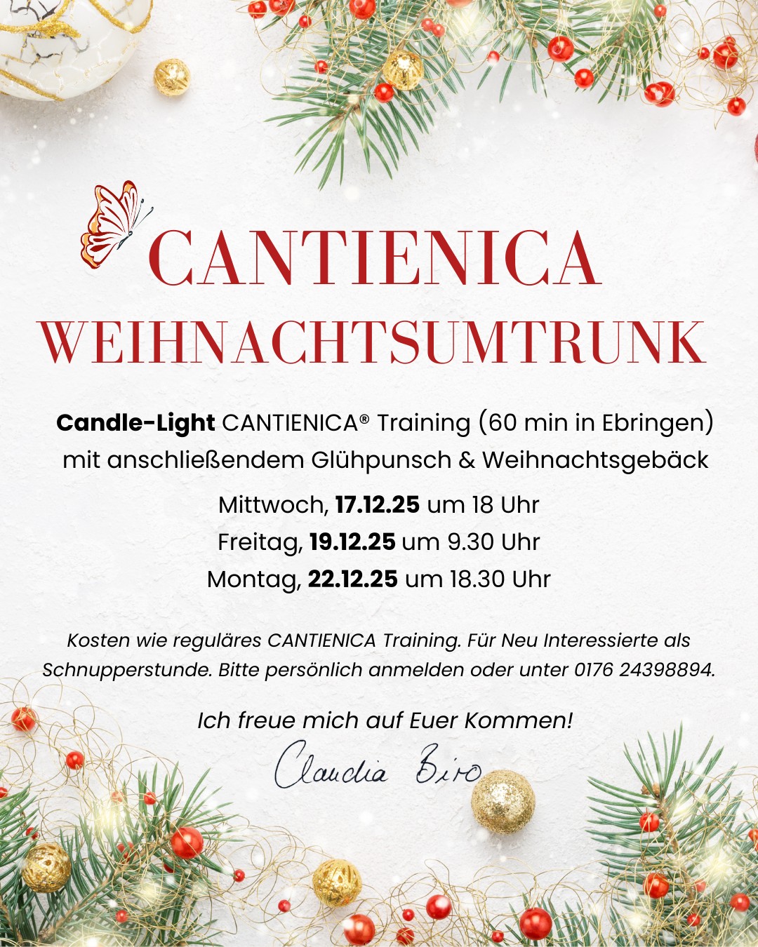 CANTIENICA® Weihnachtsumtrunk