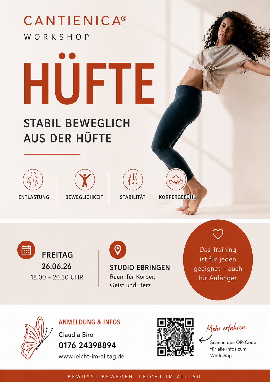 Hüft-Workshop – Stabil beweglich aus der Hüfte